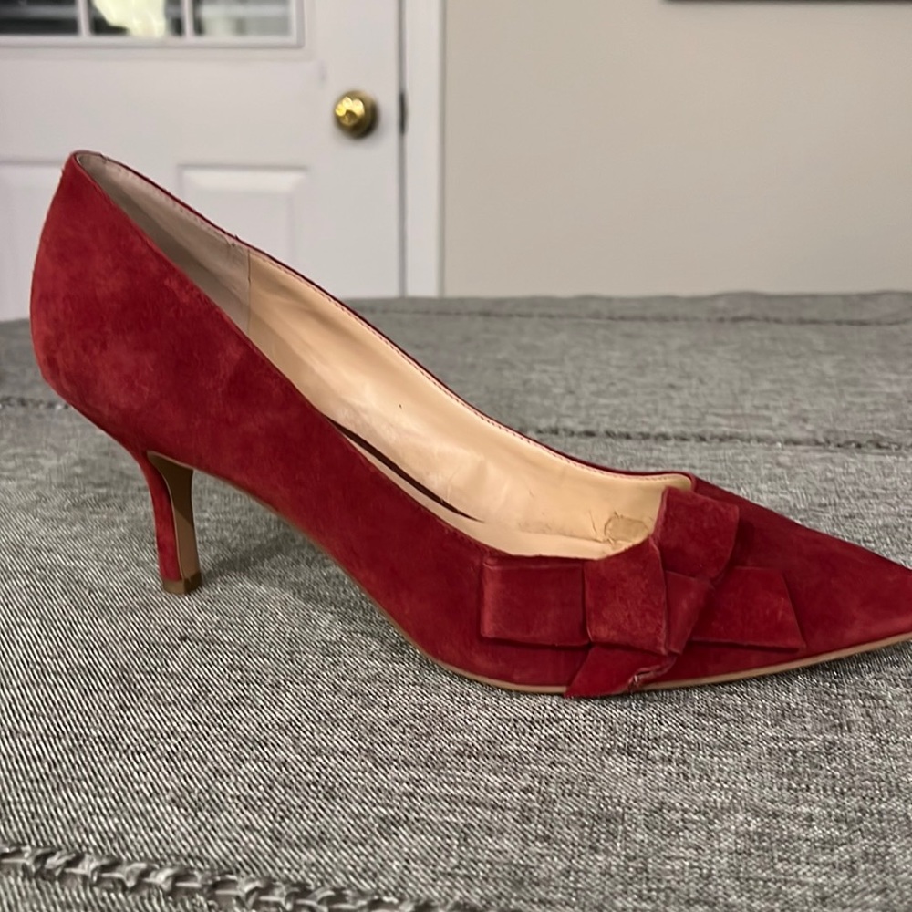 Sole Society burgundy suede heels in size 9.5